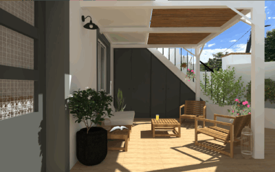 Aménagement de terrasse à Seysses près de Toulouse : un nouvel espace de vie signé Lovell Déco, décoratrice et architecte d’intérieur