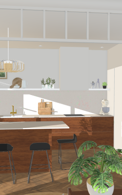 Projet de décoration intérieure réalisé sur SketchUp_Formation SketchUp Narbonne Béziers