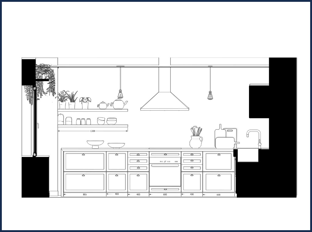 Plan 2D d'élévation sous SketchUp-Formation Perpignan