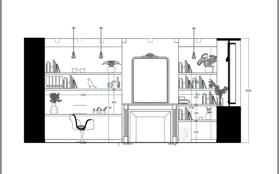 Plan d'élévation avec Sketchup- Se former à SketchUp à Montpellier tout en créant son premier projet d'aménagement