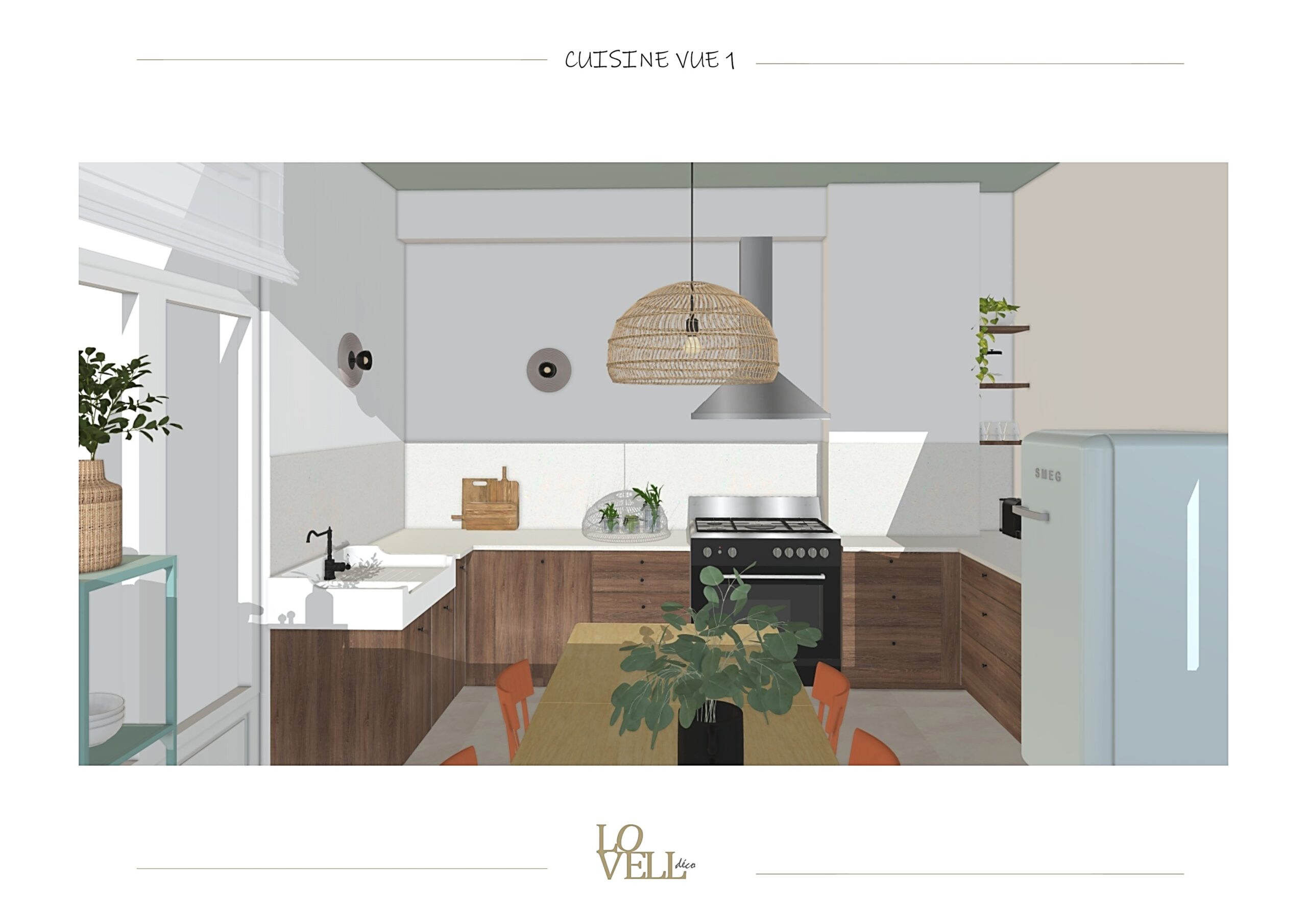 Projet d'aménagement intérieur réalisé sous SketchUp dans une logique de présentation professionnelle et de cohérence spaciale