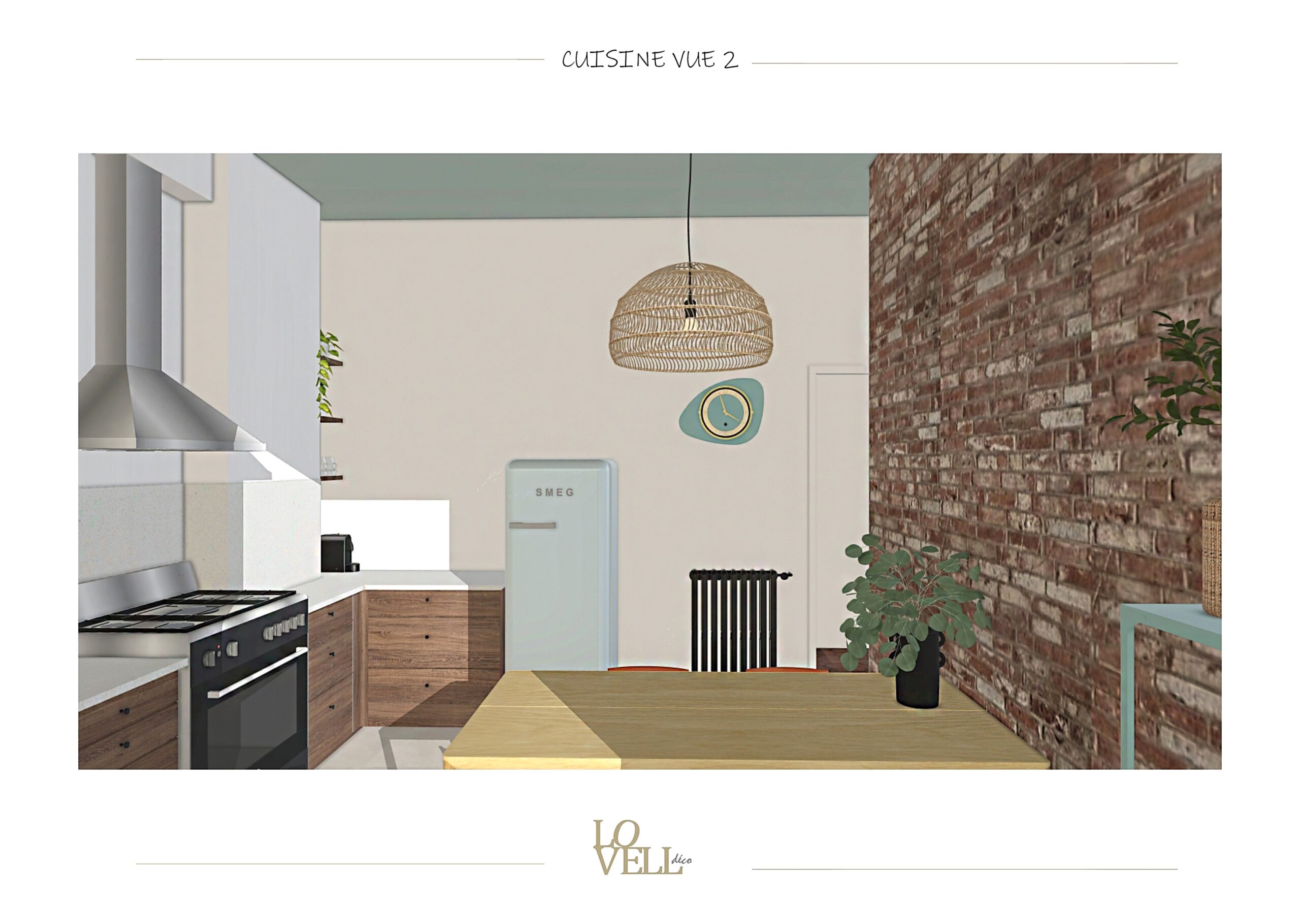 Projet d'aménagement intérieur réalisé sur SketchUp avec travail sur les matériaux, les volumes et la cohérence visuelle de l'espace.