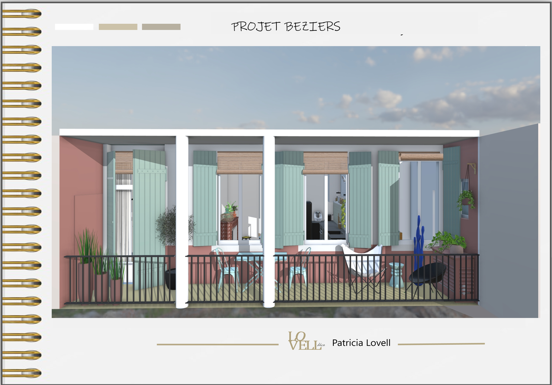 Projet d'aménagement intérieur réalisé avec sketchUp